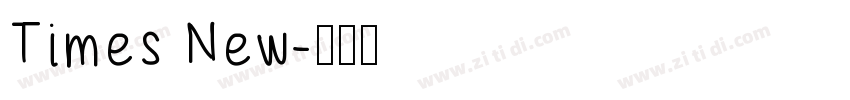 Times New字体转换